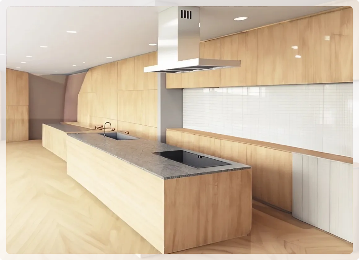 キッチンバック収納写真1